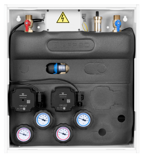 7620100 PrimoBox AZB 201 с гидрострелкой, 1 контур без смешивания и 1 контур с термостатическим клапаном ATM - Фотогалерея AFRISO 1