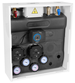 PrimoBox AZB 405 с коллектором, 1 контур без смешивания и 1 контур со смесительным клапаном и приводом ARM