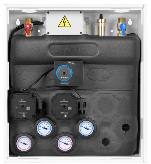 7640500 PrimoBox AZB 405 с коллектором, 1 контур без смешивания и 1 контур со смесительным клапаном и приводом ARM - Фотогалерея AFRISO 1