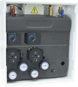 PrimoBox AZB 455 с коллектором, 2 контура со смесительным клапаном и приводом ARM