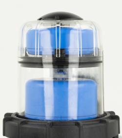 Масляный фильтр со встроенным воздухоотводчиком FloCo-Top-2CM MS-5, соединение НР3/8" x ВР3/8", короткий фильтрующий элемент Opticlean MS-5, 20-35 мкм