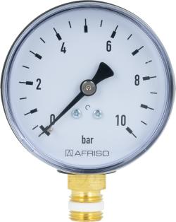 Манометр RF 63, fi63 мм, 0÷10 бар, НР1/4", rad, кл. 2,5