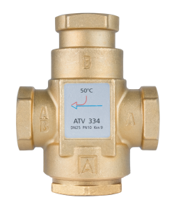 Термический клапан ATV 334, DN25, ВР1", kvs 9, 50°C