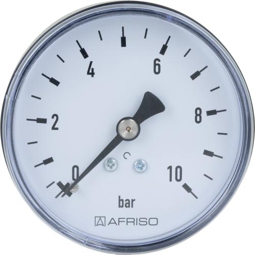 63539 Манометр RF 63, fi63 мм, 0÷10 бар, НР1/4", ax, кл. 2,5 - Фотогалерея AFRISO 1