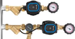 Смесительный набор с гидрострелкой BPS 906 AP, контур без смешивания и с поворотным клапаном ARV Vario ProClick 362, насосы AFRISO APH 160