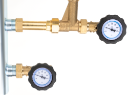 Смесительный набор с гидрострелкой BPS 901 AP, контур без смешивания и с термостатическим клапаном ATM 561, насосы AFRISO APH 160