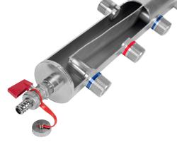 Коллектор BLH 890 с гидрострелкой на 3 контура, 70 кВт