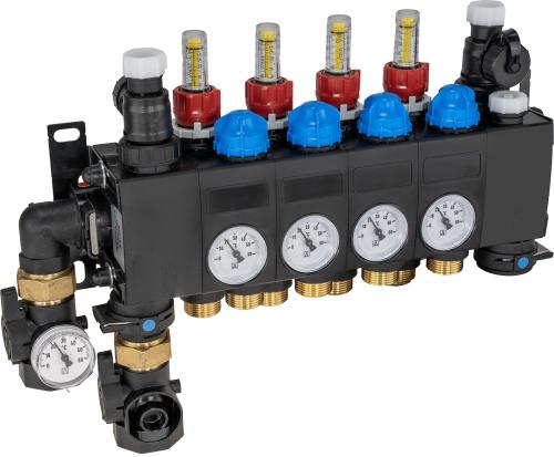 81484 ProCalida CC на 4 контура отопления, ротаметры 0,75÷3,75 л/мин - Фотогалерея AFRISO 1