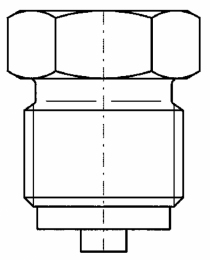 Редукция для манометра ВР1/2" - M20x1,5 мм