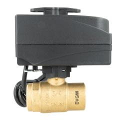2-ходовой шаровой кран с приводом BEV, DN20, ВР3/4", Kvs 45 м³/ч, 24 В AC, НО