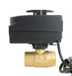2-ходовой шаровой кран с приводом BEV, DN20, ВР3/4", Kvs 45 м³/ч, 24 В AC, НО