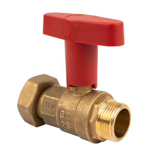 7718001 Отсечной клапан для сепаратора шлама ADS, гайка ВРП1 1/4" x НРП1" - Фотогалерея AFRISO 1