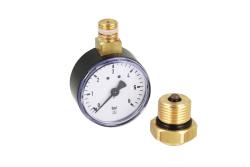 Манометр RF50 с монтажным клапаном для коллектора грунтового источника тепла ProCalida GT3 или IN