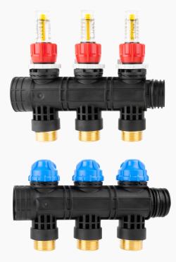 Расширение коллектора ProCalida EF1 K на 3 контура, расходомер 0,2÷1,6 л/мин