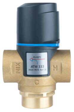 Термостатический смесительный клапан ATM 331, DN20, ВР3/4", 35÷60°C, Kvs 1,6 м³/ч