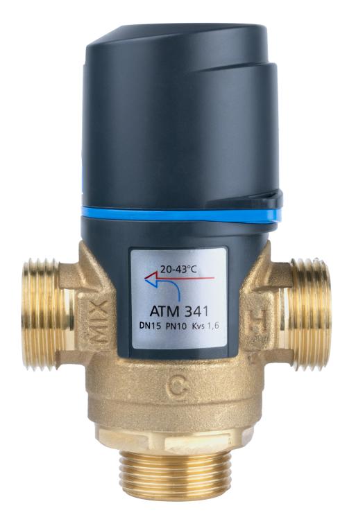 1234110 Термостатический смесительный клапан ATM 341, DN15, НРП3/4", 20÷43°C, Kvs 1,6 м³/ч - Фотогалерея AFRISO 1