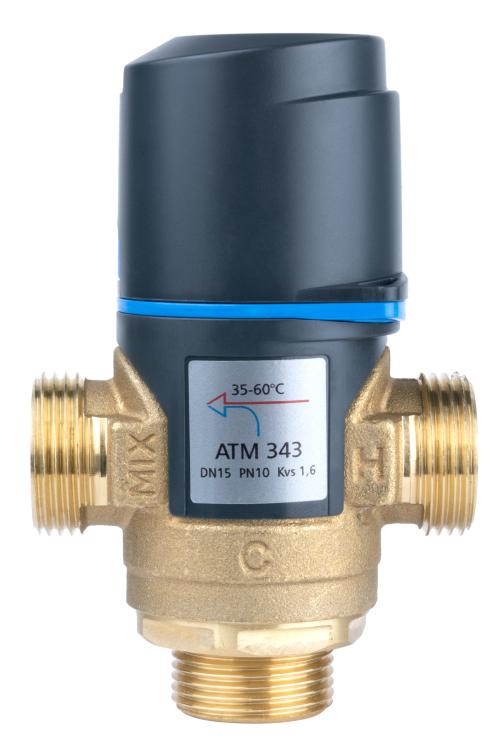 1234310 Термостатический смесительный клапан ATM 343, DN15, НРП3/4", 35÷60°C, Kvs 1,6 м³/ч - Фотогалерея AFRISO 1
